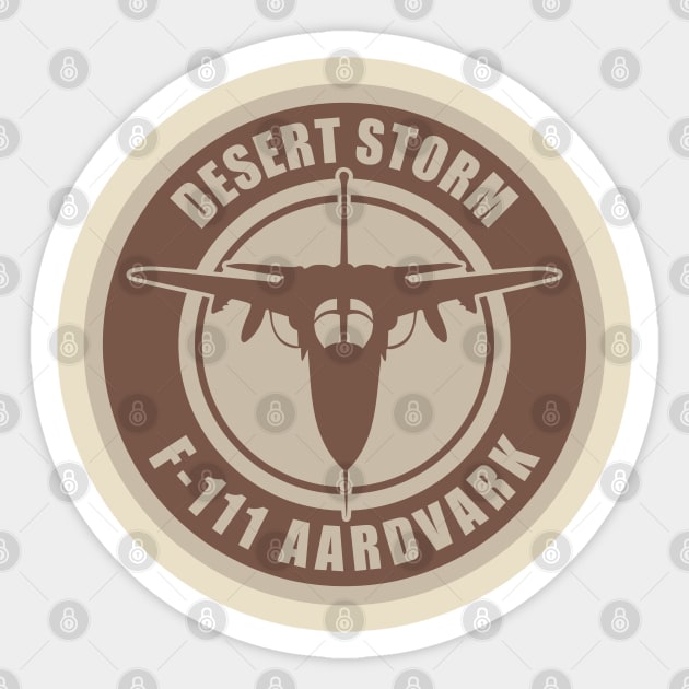 F-111 Aardvark - Desert Storm Sticker by TCP